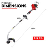 4 STROKE Curved Split Shaft Line Trimmer Garden Lawn Whipper Snipper V379-CRVDSNIP431004