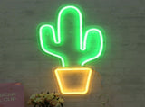 Innovative Cartoon Cactus Shape Acrylic LED Light Decorative Light for Party Home Decoration V1294-YM0901-3119200018811