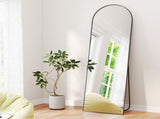Yezi 165X60CM Full Length Mirror Wall Mounted Mirror Black DECO1036-165-BK