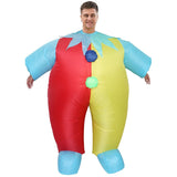 Yellow Red Clown Cartoon Costumes Air Model Inflatable Costume Funny Dress Up Props Halloween Party V1263-JX-7943