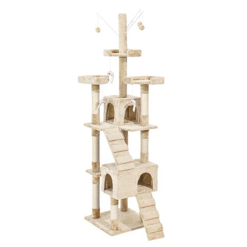 PaWz Cat Tree Scratching Post Scratcher Beige JJ0782-CR