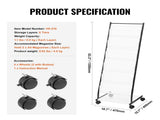 Brochure Display Rack, 6-Tier Magazine Literature Display Stand, Floor Standing Magazine Rack V952-WJZS20LDSJSD639P7V0