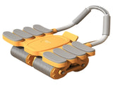 Orange 4-Wheel Automatic Rebound Ab Roller with 8 Elbow Support - Core Trainer for Home Abdominal V888-ELOSUNG42119