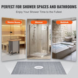 Shower Curb Kit, 1219x1524mm, 60"x48" Shower Pan Kit with 50.8mm ABS Central Flange, Waterproof V952-ABSLYTJHSABSQ8MBXV0