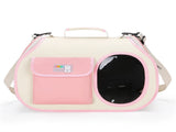 Pink Colors Pet Carrier Backpack, Breathable Cat Carrier Backpack with Transparent Window, Airline V888-ELOSUNG10823