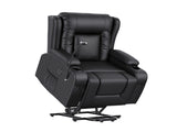 Artiss Power Lift Recliner Chair Massage and Heat for Elderly, Electric Sofa Reclining Chair RECLINER-A5-UB-PU-BK-AB