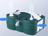Electric Air Balloon Pump PP Portable Electric Air Pump Balloon Blower Machine with Nozzle for Party V1294-YM0901-3113240255311