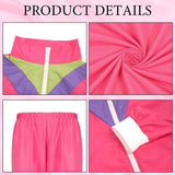 80s Fashion Height Shell Jacket Costume, 80s Fancy Dress Men Women with Headband Bracelet, 1980s V1237-ZY-203-2163