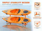 Freestanding Kayak Storage Rack, Kayak Stand for 4 Kayak Canoe Paddleboard, Heavy-duty Steel Kayak V952-DLS4G0000000D8BUTV0