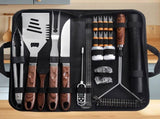 Complete Multi-Functional BBQ Tool Set, 31-Piece Deluxe BBQ Tool Set, Food-Grade Stainless Steel BBQ V1265-AU006-MUWEN