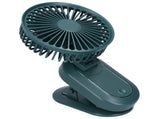 3Gears Portable Electric Fan Fully Automatic Shaking Head Electric Fan USB Charging for SummerGreen V1294-YM0901-3113210043313