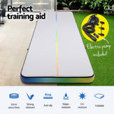 Everfit 6M Air Track Mat Inflatable Gymnastics Tumbling Mat W/ Pump Colourful ATM-6-2-02M-MC-AP