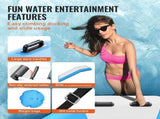 Inflatable Water Bouncer, 10ft Recreational Water Trampoline, Portable Bounce Swim Platform with V952-TZKSSBCTZK10RJUKJV3