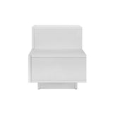 Artiss Bedside Tables LED 2 Drawers - REMI White FURNI-L-BS05-LED-WH