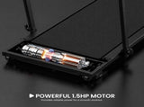 Powertrain K300 Black Foldable 2-in-1 Under Desk Walking Pad Treadmill 1.5HP 10kph Incline Home TML-HSM-K300-BK