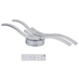 LED Ceiling Light Remote Control Dimming 4 Wavy Ceiling Lamp Tube for Living Room Bedroom AC85265V V1294-YM0715-3119210250511