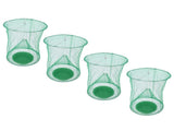 4pcs Outdoor Fly Trap Reusable Hanging Fly Trap Cage Net with Bait Tray for Garden Farm Orchard V1294-YM0714-3111210264611