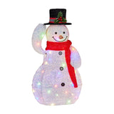 Christabelle 51cm Animated Snowman Christmas Display Multi-Colour LED Lights Xmas Decoration 112_SHE108