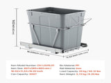 Pullout Trash Can for Kitchen Cabinets, Garbage Waste Recycling Bin, Under Mount Waste Container, V952-CFLJTDTDTHSWA5O0YV0