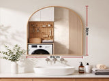 Embellir Arch Wall Mirror, Decorative Gold Frame Mirrors, 86x81cm Bathroom Vanity Mirror, Slim Frame MM-E-WALL-OVAL-GD-8186