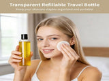 30PCS 8oz Plastic Empty Bottles, Transparent Refillable Travel Bottles with Black Disc Cap, Portable V1192-AZ-W-18339