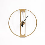 Gold Clover Metal Wall Clock V63-842271