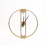 Gold Clover Metal Wall Clock V63-842271