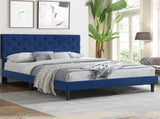 Levede Bed Frame Queen Size Mattress Blue BF1045-Q-BL