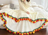 A rose bouquet multifunctional blanket, perfect for all seasons, ideal as an office nap blanket or V1232-MGHT004