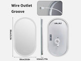 Interior Ave - 50 x 80cm Oval Frameless LED Bathroom Mirror V355-IA-OWM-5080