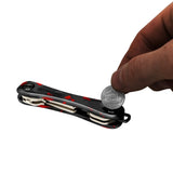 KeySmart Orginal - Compact Key Holder and Keychain Organiser - Red Forged Carbon V398-KS019-RFC