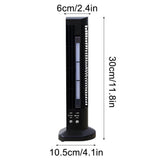 Mini Desktop Tower Fan, USB Powered Low Cooling Small Oscillating Fan, Tower Bladeless Low V1366-AZ2-W-12862
