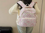 School Backpack for Teen Girls Bookbags Elementary High School Corduroy Laptop Bags Women Travel V1369-AZ3-W-15342
