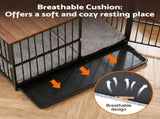 i.Pet Extra Large Dog Crate Furniture 107cm Dog Cage Puppy Pet Wooden Black PET-DOGCAGE-WD-107-BK