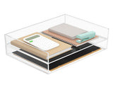 Acrylic Letter Tray Paper Organizer Tray Acrylic Desk Organizer Clear File Organizer Pull-Out Pack V1369-AZ3-W-02645