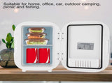 6L Mini Portable Car Refrigerator Electric Fridge Cooler Warmer for Makeup Foods MedicationEU Plug V1294-YM0901-3113200033712