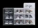 Sneaker Display Case Shoe Storage Organizer Box Stackable Plastic Clear Magnetic V63-839171