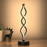Twisted Spiral LED Table Lamp Modern Touch-Control Desk Light for Bedroom, Living Room & Caf V1107-CS-LXTD
