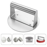 Stainless Steel Burger Press Tool for Perfectly Shaping Patties and Stuffed Burgers in Your Kitchen V1192-AZ-W-30686