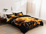 Gold Flower Arden Elegance Quilt / Doona / Duvet Cover set V745-AQ043998K3