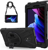 USP Rugged Samsung Galaxy Tab Active5 / Tab Active3 Case Black - Built-in-Kickstand, Hand & V1202-V2-MPA-HDTACTIVE5