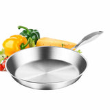SOGA 4X Stainless Steel Fry Pan Frying Pan Top Grade Induction Skillet Cooking FryPan FRY61626466