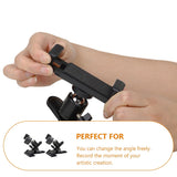HOOWIFFY Guitar Phone Mount Metal Holder Black for Music Scores and Video Recording 2Pcs V1189-WXFWAL-20260326-02208