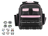 Tool Backpack, 56 Pockets, Heavy-duty Tools Storage Organizer Work Bags with Laptop Compartment & V952-GJBBSLD1012I9UUIW001V0