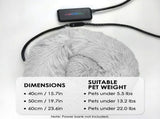 Heated Pet Bed for Cats and Small Dogs, USB-Powered Warmth with 5 Temperature Settings and Timer, V1341-ZY-4XJXTR7W-50CM