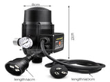 Giantz Water Pressure Pump Controller Auto Switch Control Electric Electronic Black PUMP-TPC-21-BK
