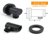 WELS Matt Black 2in1 Square 10" Rain Shower Head 3 Mode Handheld Adjustable Rail Set V1233-HS002M4CBSC842BSS1001B