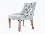 French Provincial Dining Chair Oak Leg AMOUR GREY V274-FT-FC8443-GY1