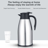 Stainless Steel Insulation Bottle Double Walled Vacuum Flask 2L Keep Heat Cold for Beverage Tea V1294-YM0901-H33429S