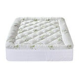 Giselle Bedding 5cm Pillowtop Mattress Topper 1000GSM Thick Soft Bamboo Cooling Pad for Back Pain TOPPER-BAM-5-Q